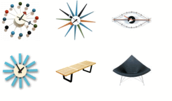 //ジョージネルソンクロック・時計//プラットフォームベンチ//ココナッツチェアー//