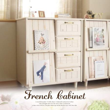シャビーシックなフレンチカントリー風キャビネット